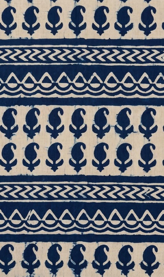 Indigo Ethnic Block Print Cotton Short Kurti