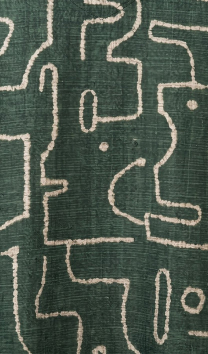 Forest Green Abstract Printed Straight Kurti