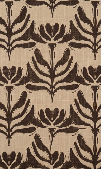 Beige & Brown Botanical Printed Kurti